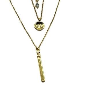 REAL SIMPLE RS Trinity fashion gold three piece necklace set R1019